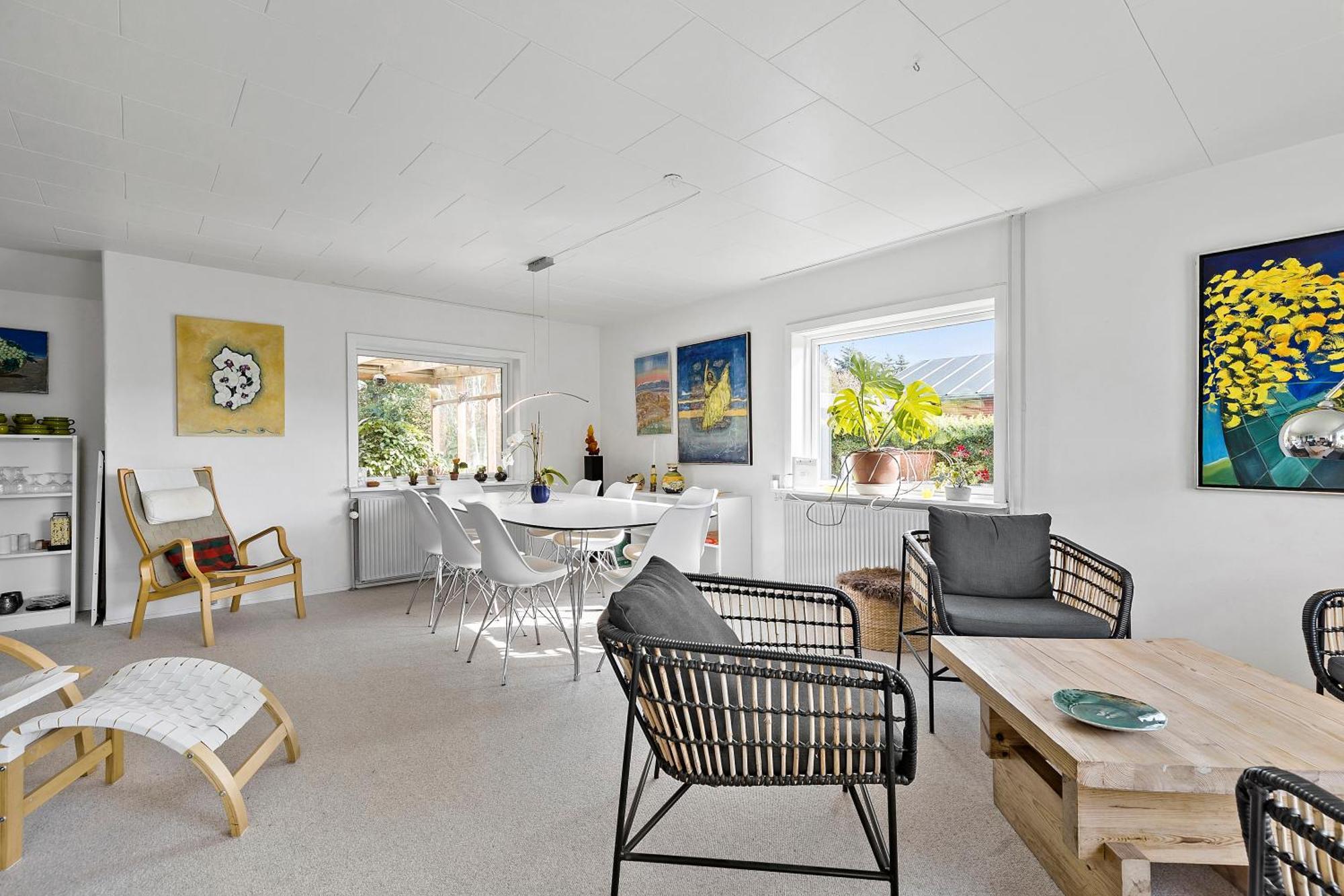 Logi I Hus Med Kunst Og Have Acomodação com café da manhã Vestervig Exterior foto